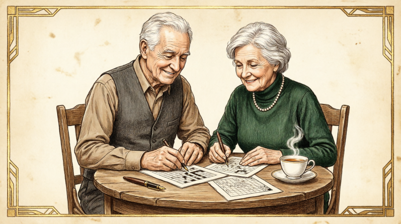 Mente Ativa Premium — 30 Páginas de Caça-Palavras, Sudoku e Memória para Idosos (Edição de Ouro)